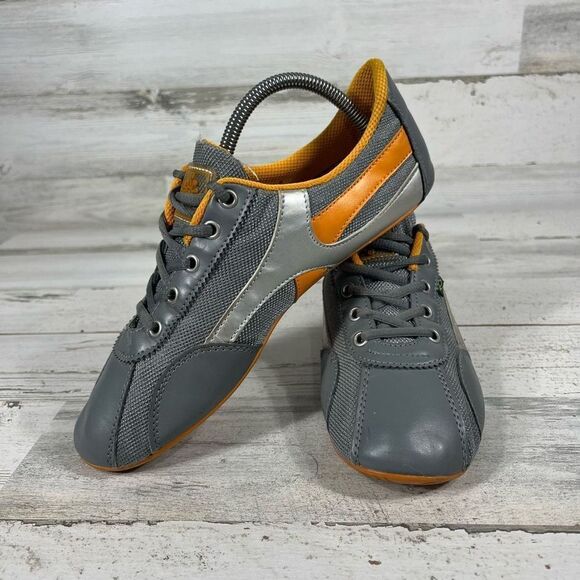 Rio Soul Brazil Womens Gray & Orange Lace-Up‎ Running Sneakers Shoes US 9 - Picture 5 of 10